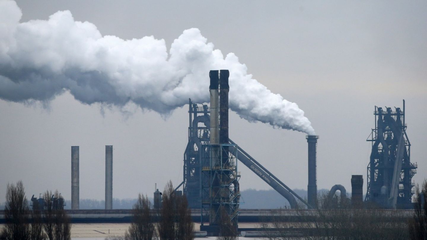 Die Fabriken von British Steel in Scunthorpe