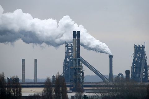 Die Fabriken von British Steel in Scunthorpe