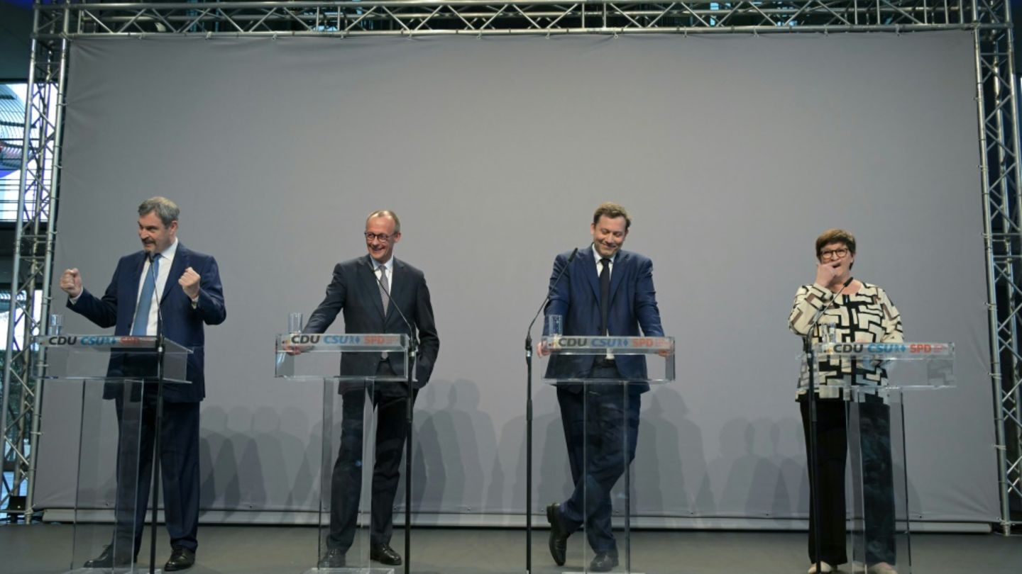 Parteichefs von CDU, CSU und SPD