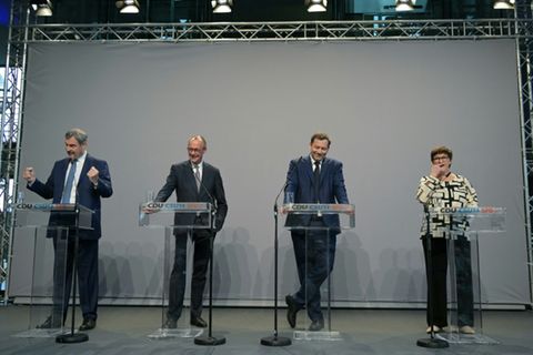 Parteichefs von CDU, CSU und SPD