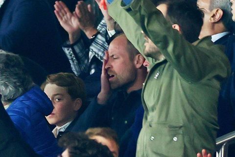 Prinz William und sein Sohn George fiebern beim Champions-League-Spiel zwischen Aston Villa und PSG mit