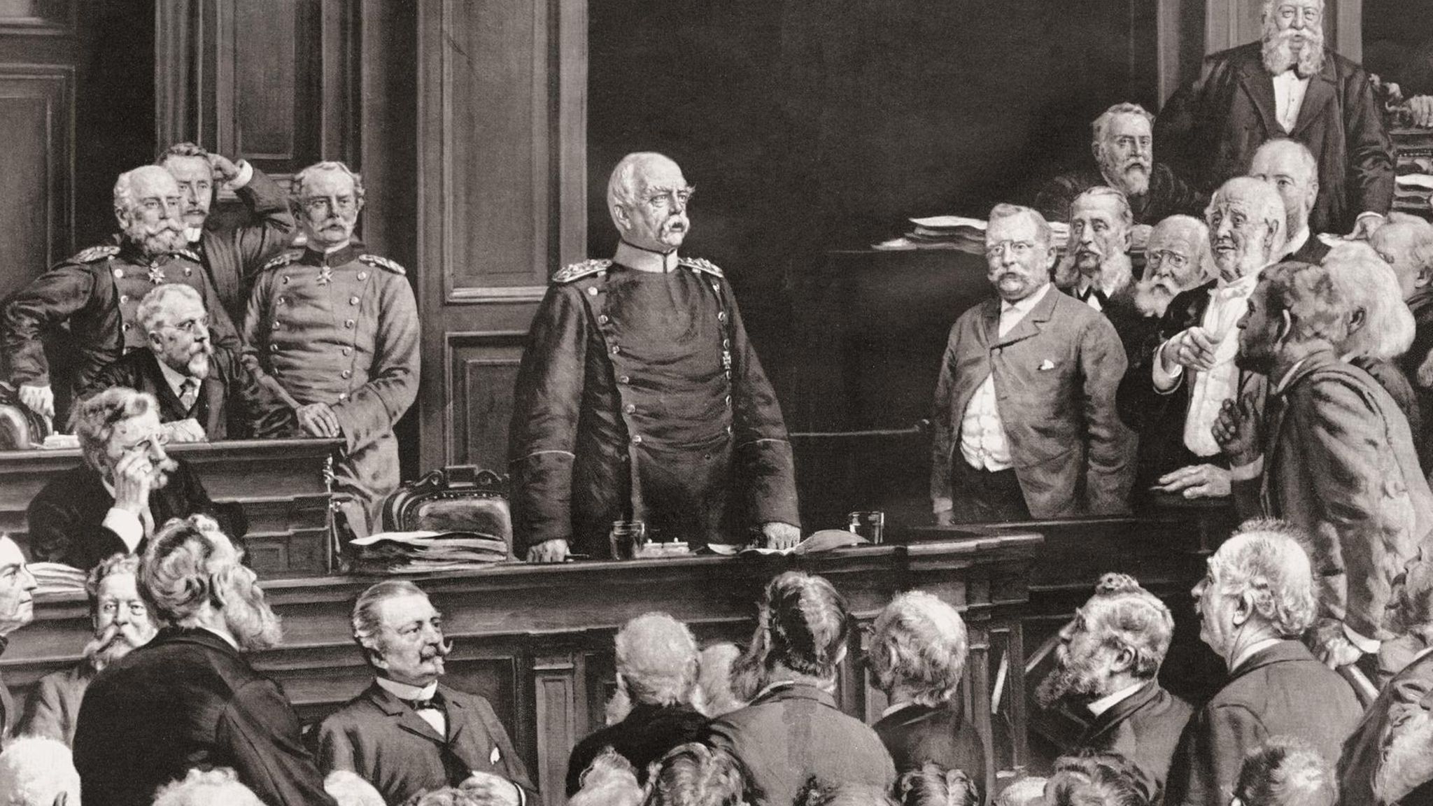 Rede von Otto von Bismarck 1888 im Reichstag zu Berlin