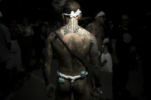 Für Yakuza typische Tätowierungen