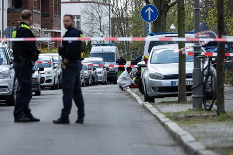Spurensicherung am Tatort in Berlin