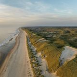 Der Strand in Egmond von der Nordsee