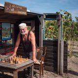 Dirk Gul beim Solitär-Schach