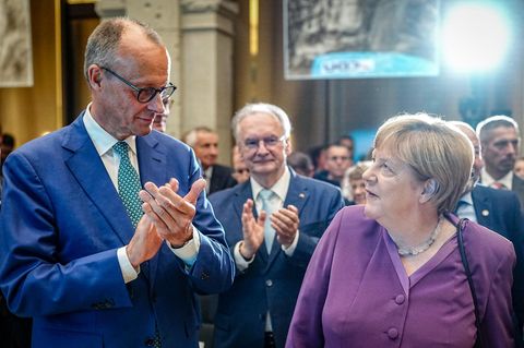 Angela Merkel und Friedrich Merz