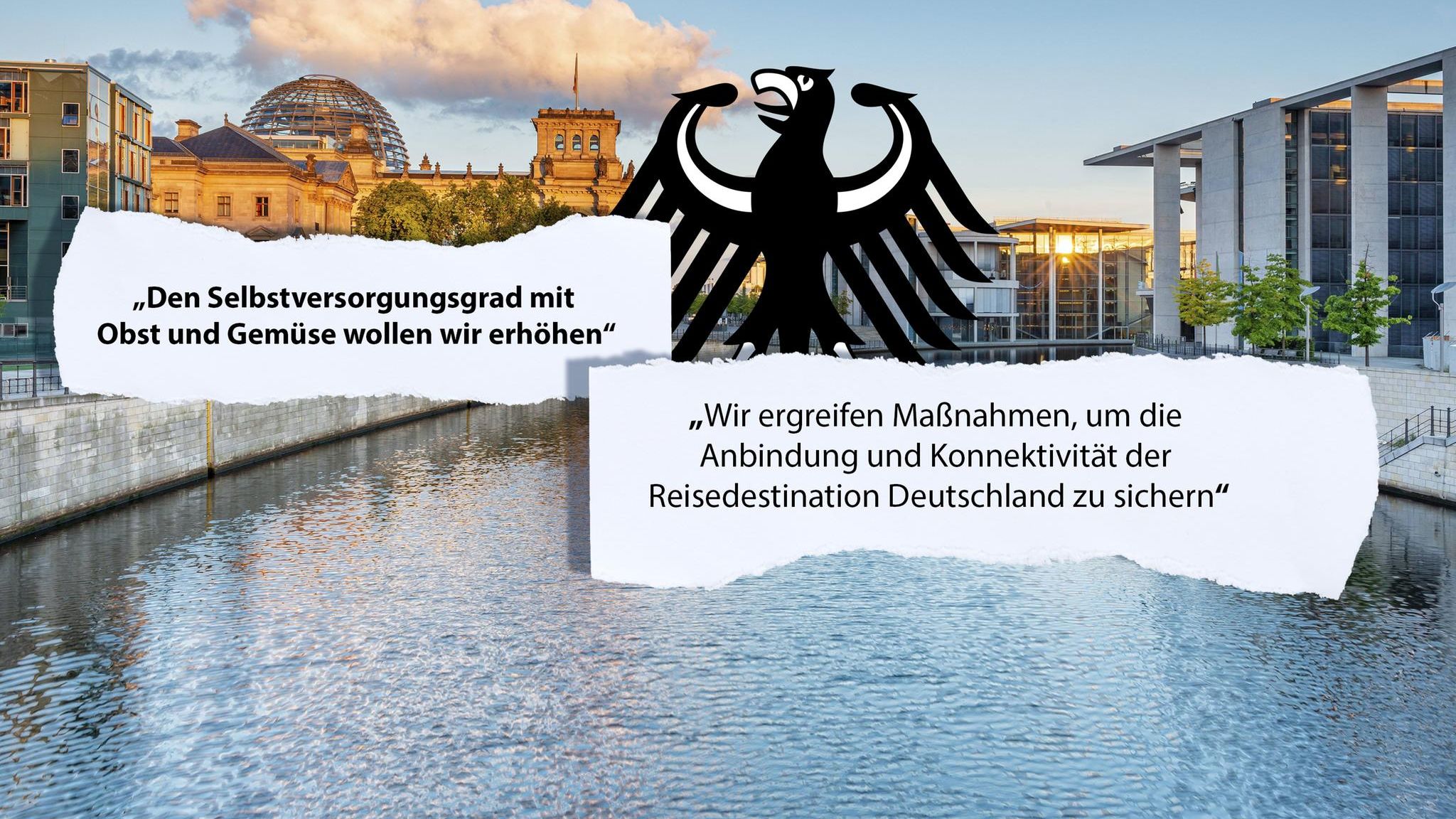 Grafik mit Sätzen aus dem Koalitionsvertrag Grafik mit Sätzen aus dem Koalitionsvertrag