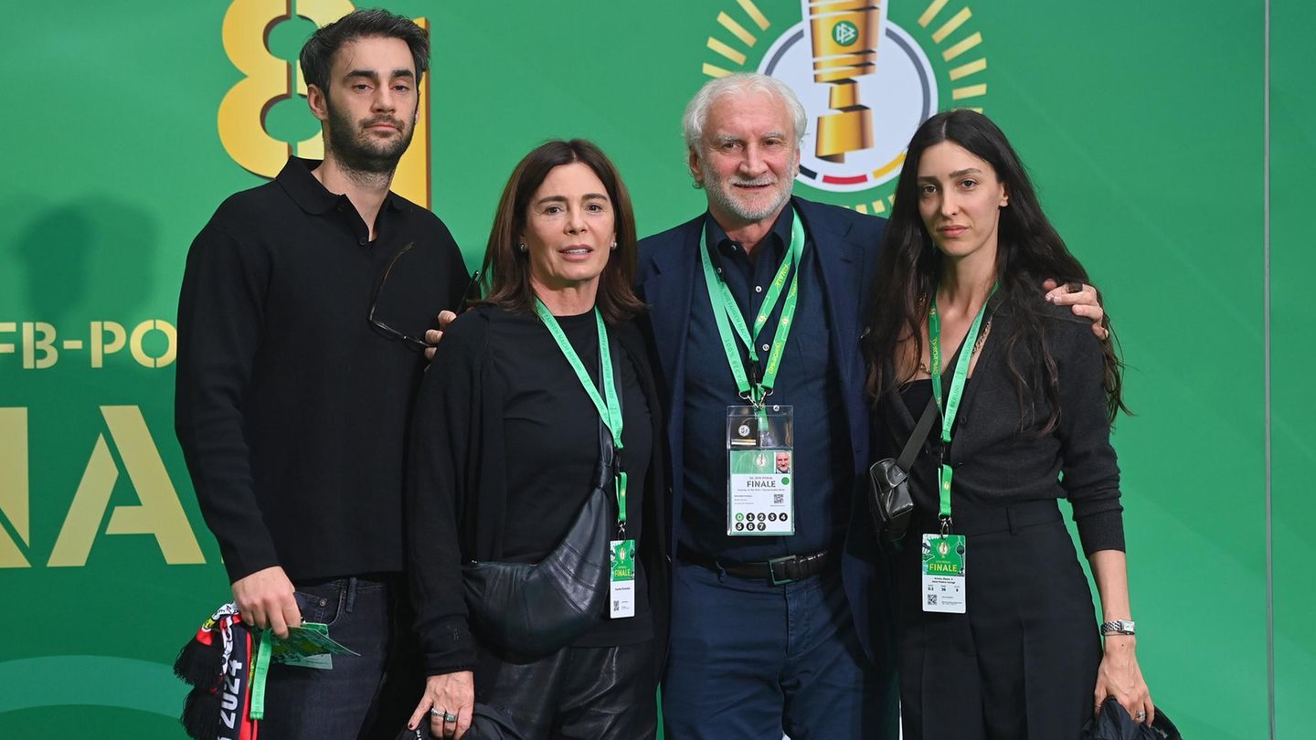 Rudi Völler mit Sohn