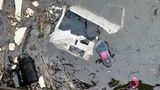 New York: Trümmer schwimmen im Wasser an der Stelle, an der ein Hubschrauber in den Hudson River gestürzt ist