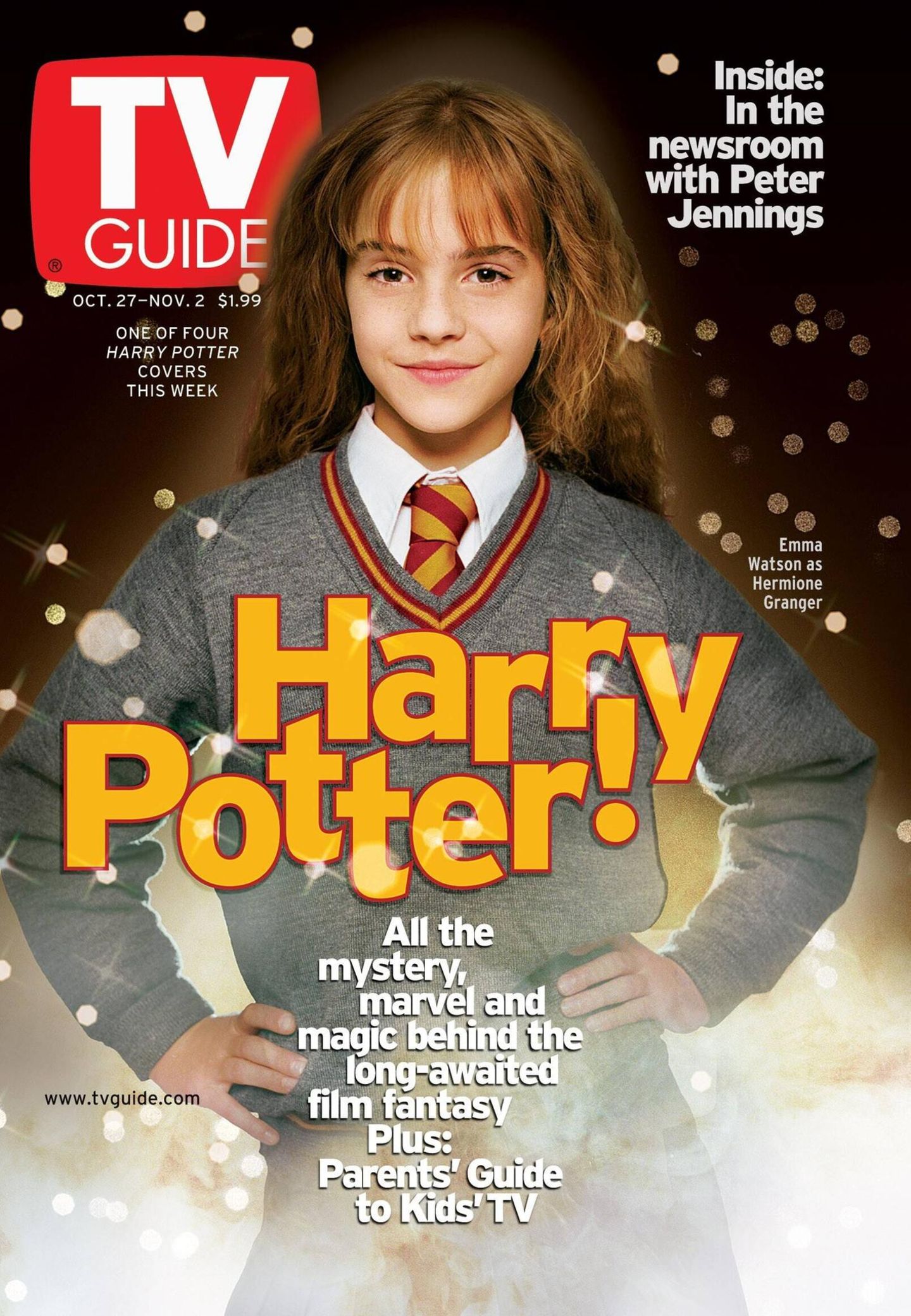 Cover-Girl Emma Watson als Hermine Granger auf dem Cover eines TV-Magazins