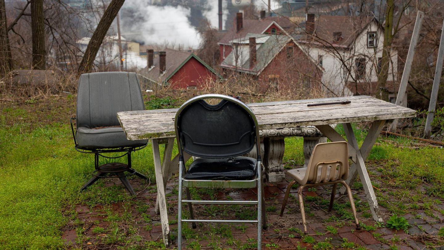 Braddock, Pennsylvania: Blick auf die Edgar-Thompson-Stahlwerke. Die Region nahe Pittsburgh war früher eines der Zentren der US-Stahlindustrie, heute ist sie zum Symbol der Folgen der Globalisierung geworden