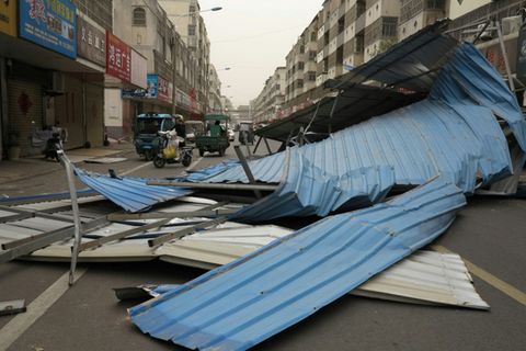 Sturmschäden in Peking