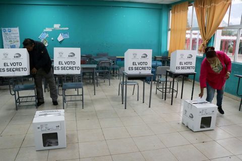 Wahllokal in Quito