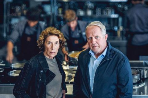 Bibi Fellner und Moritz Eisner ermitteln im Wiener "Tatort" im fiktiven Restaurant "Efeukron"
