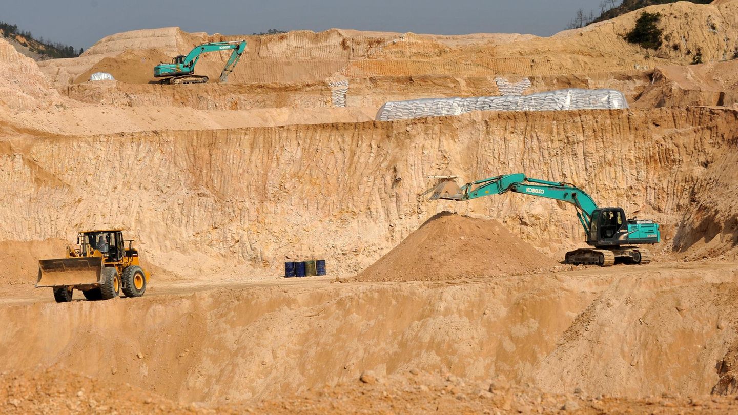 China dominiert den Weltmarkt Seltener Erden. Hier eine Mine in der zentralchinesischen Provinz Jiangxi