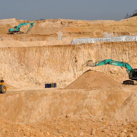 China dominiert den Weltmarkt Seltener Erden. Hier eine Mine in der zentralchinesischen Provinz Jiangxi