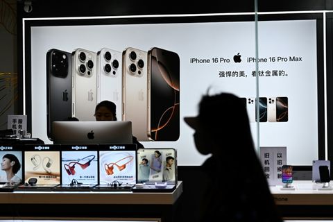 Anzeige für iPhones von Apple in China