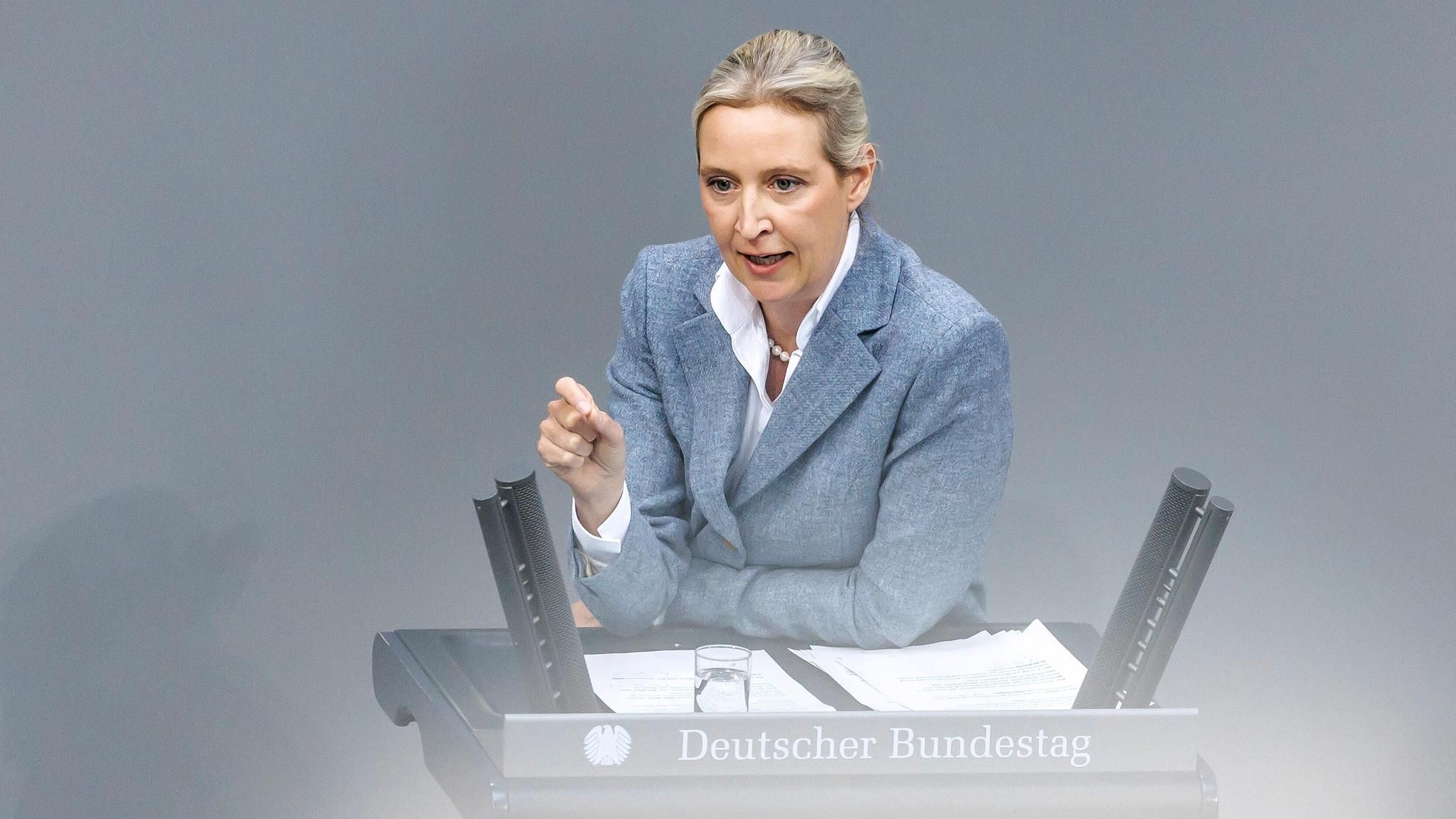 Alice Weidel (Afd) bei der Plenarsitzung