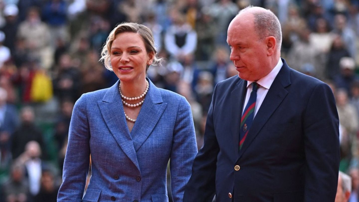 Fürstin Charlène von Monaco und Fürst Albert II.