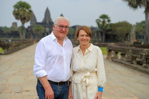 Steinmeier und Büdenbender 2023 in Kambodscha