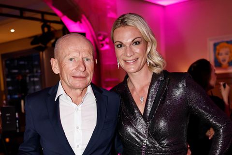 Maria Höfl-Riesch (rechts) und Johann Schrempf auf einer feierlichen Gala
