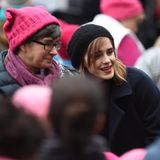 Emma Watson mit ihrer Mutter beim Womens March im Januar 2017
