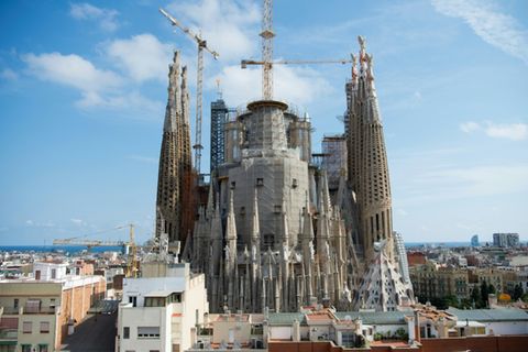 Die berühmte Basilika Sagrada Familia in Barcelona