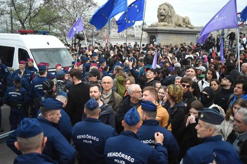 Proteste in Ungarn wegen der Verfassungsänderung