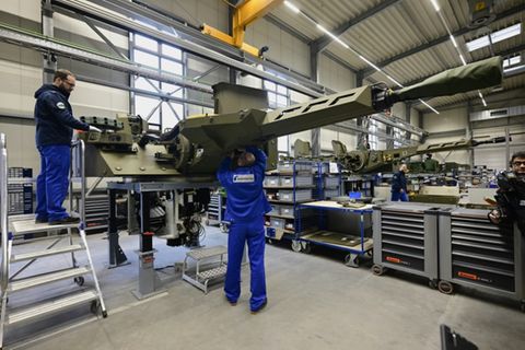 Rheinmetall-Produktion in Unterlüß in Niedersachsen