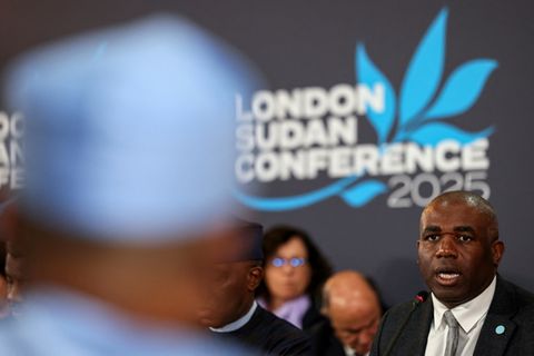 Lammy bei der Konferenz in London