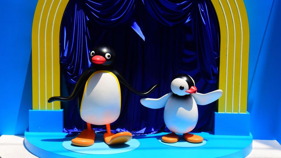 Pinguin Pingu und seine kleine Schwester Pingo Pinguin Pingu und seine kleine Schwester Pingo