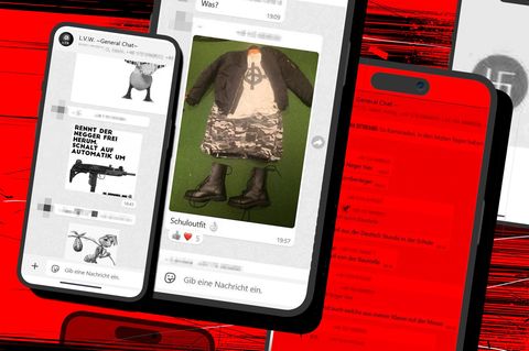 Screenshots aus Nazi-Chats