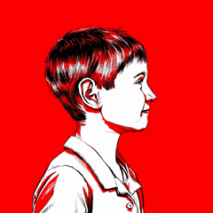 Eine Grafik zeigt die Entwicklung eines Jungen zu einem Nazi