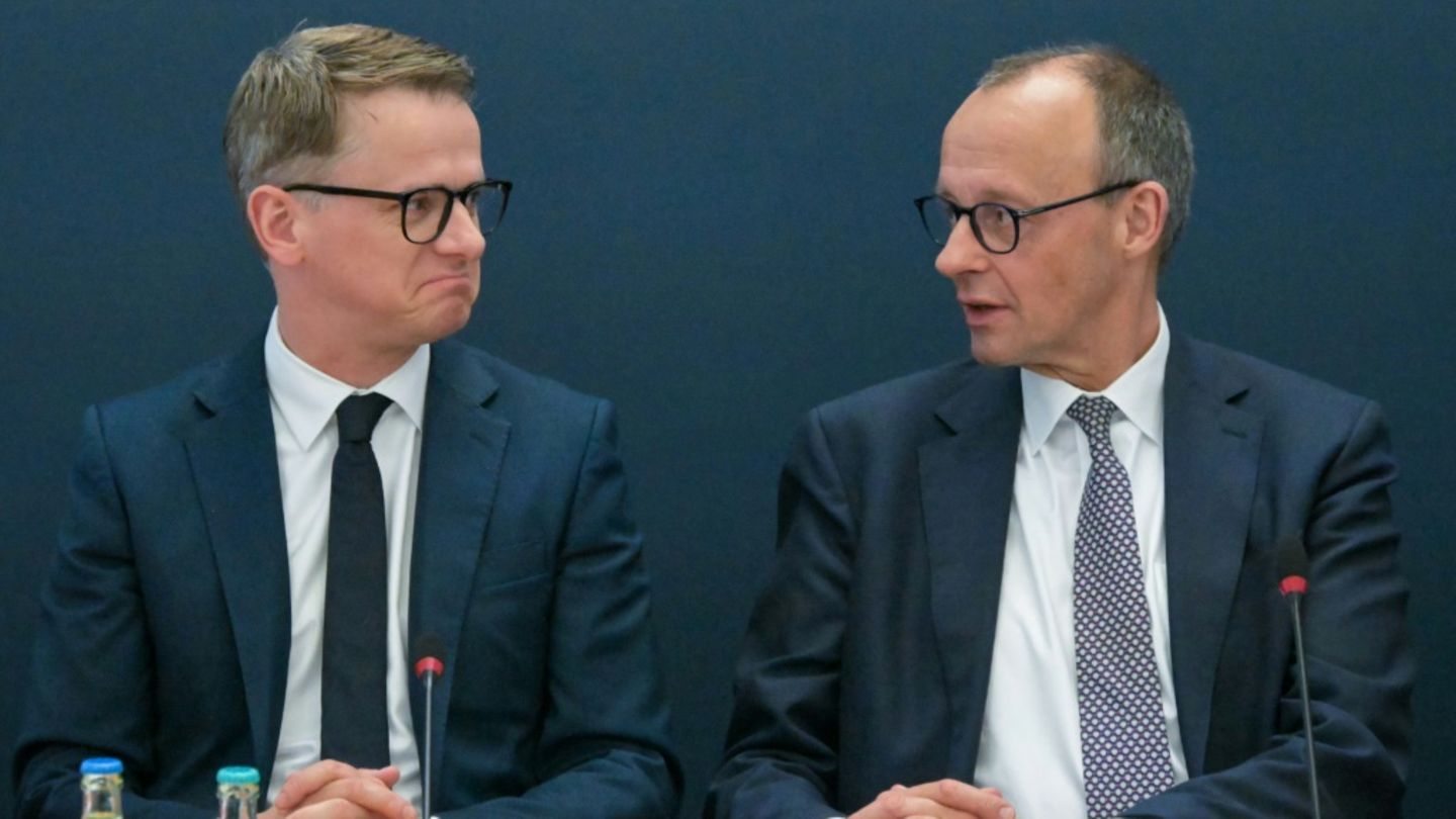 Generalsekretär Linnemann und CDU-Chef Merz