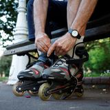 88 Jahre alter Skateboarder