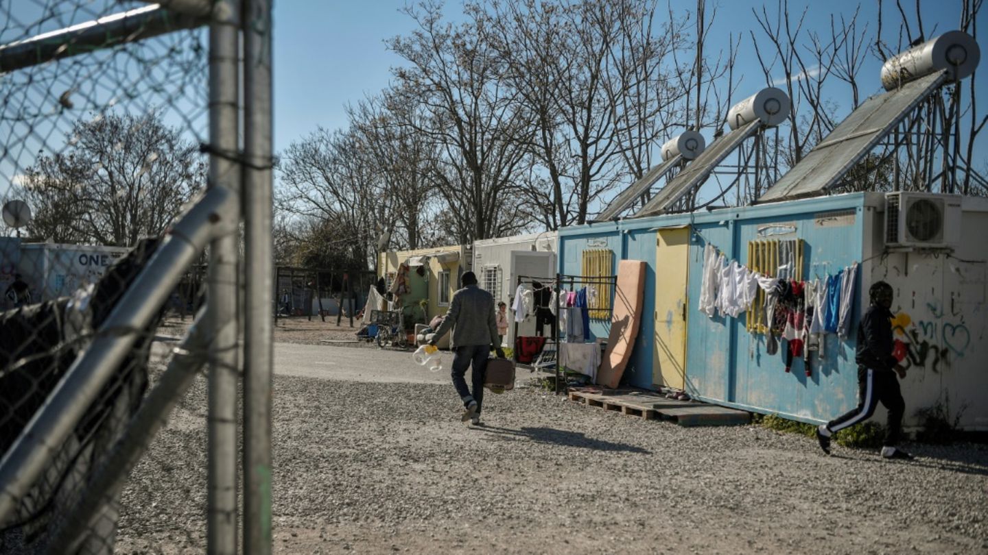 Flüchtlingsunterkunft in Athen