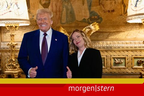 Anfang Januar besuchte Giorgia Meloni den damals designierten Präsidenten Donald Trump in seinem Haus in Mar-a-Lago