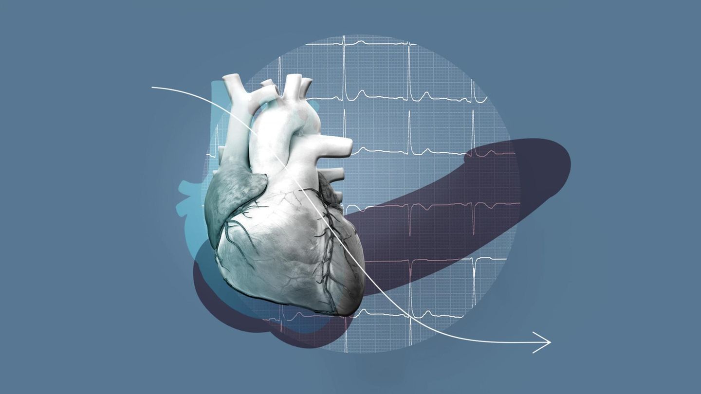 Erektionsprobleme: Illustration eines Herzens und eines Penis