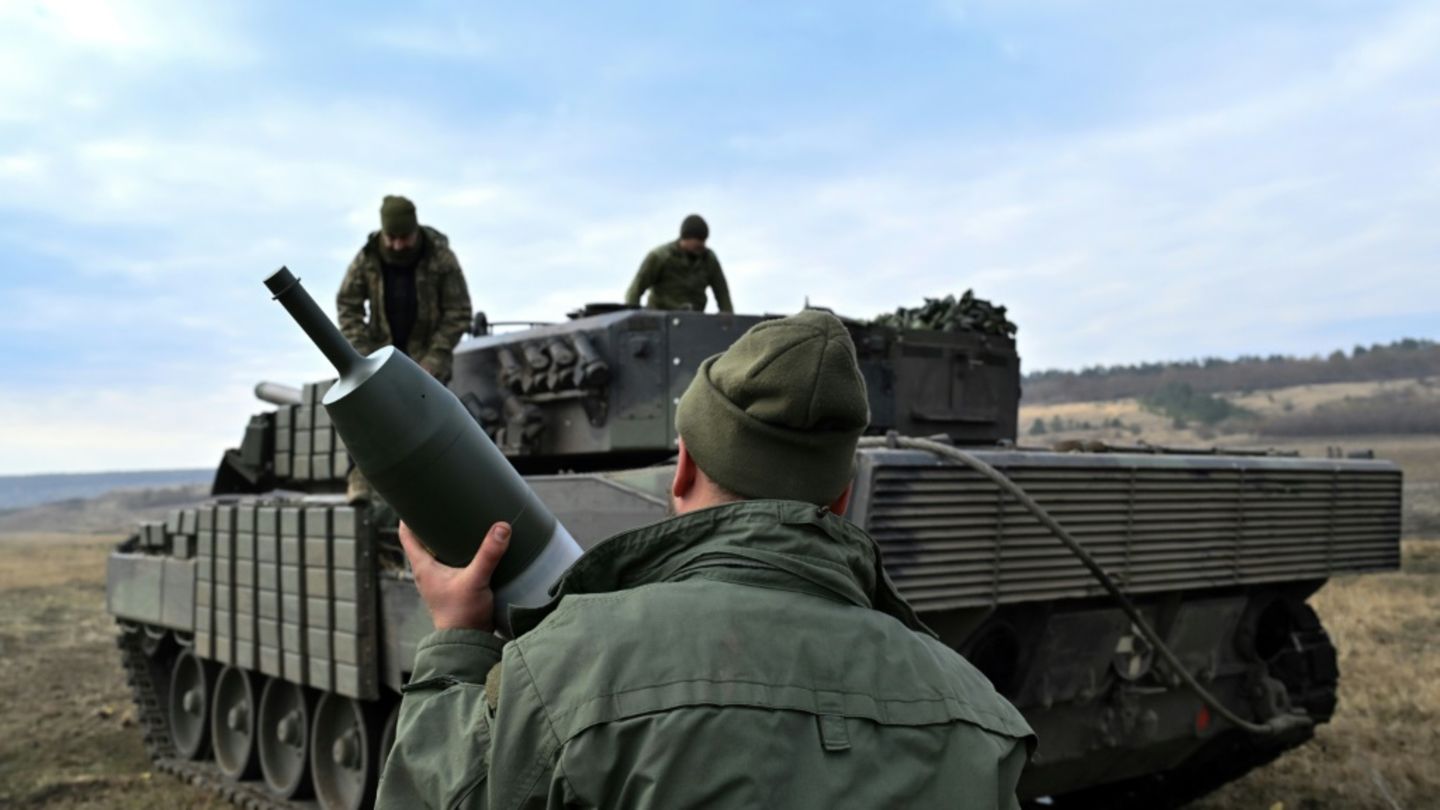 Leopard-2-Panzer in der Ukraine