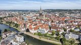 Innenstadt von Ulm mit historischer Architektur