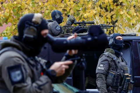 Einsatzkräfte eines SEK in Berlin