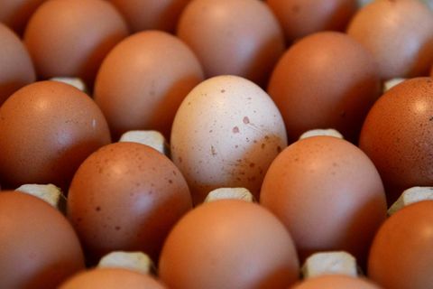 Eier in einem Geschäft