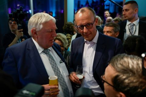 Laumann (l.) mit CDU-Chef Merz