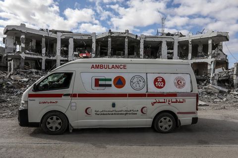 Ein Krankenwagen im Gazastreifen (Symbolfoto)