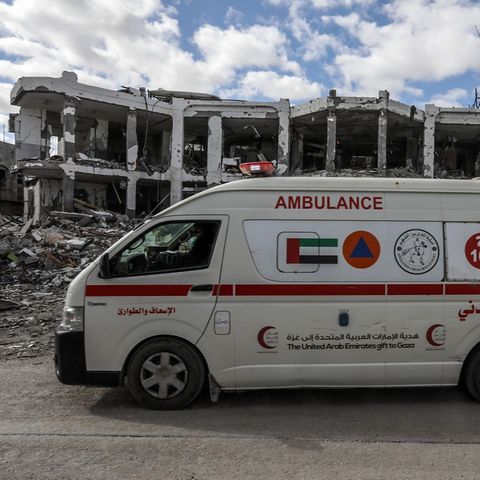 Ein Krankenwagen im Gazastreifen (Symbolfoto)