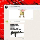 Ein Meme mit dem Text: "Rennt der Negger frei gerum, schalt auf Automatik um"