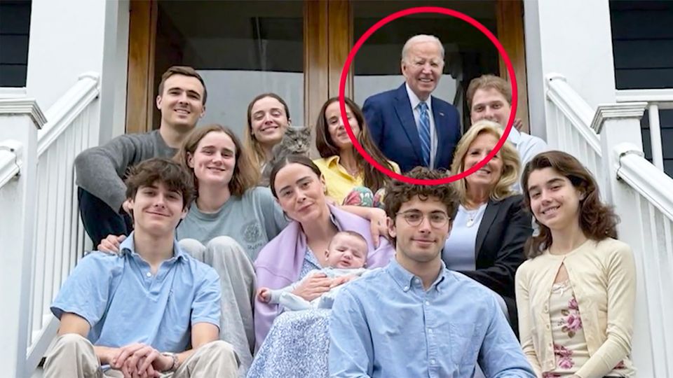 Familienportrait: Biden-Foto gefaked? Was ein Experte sagt