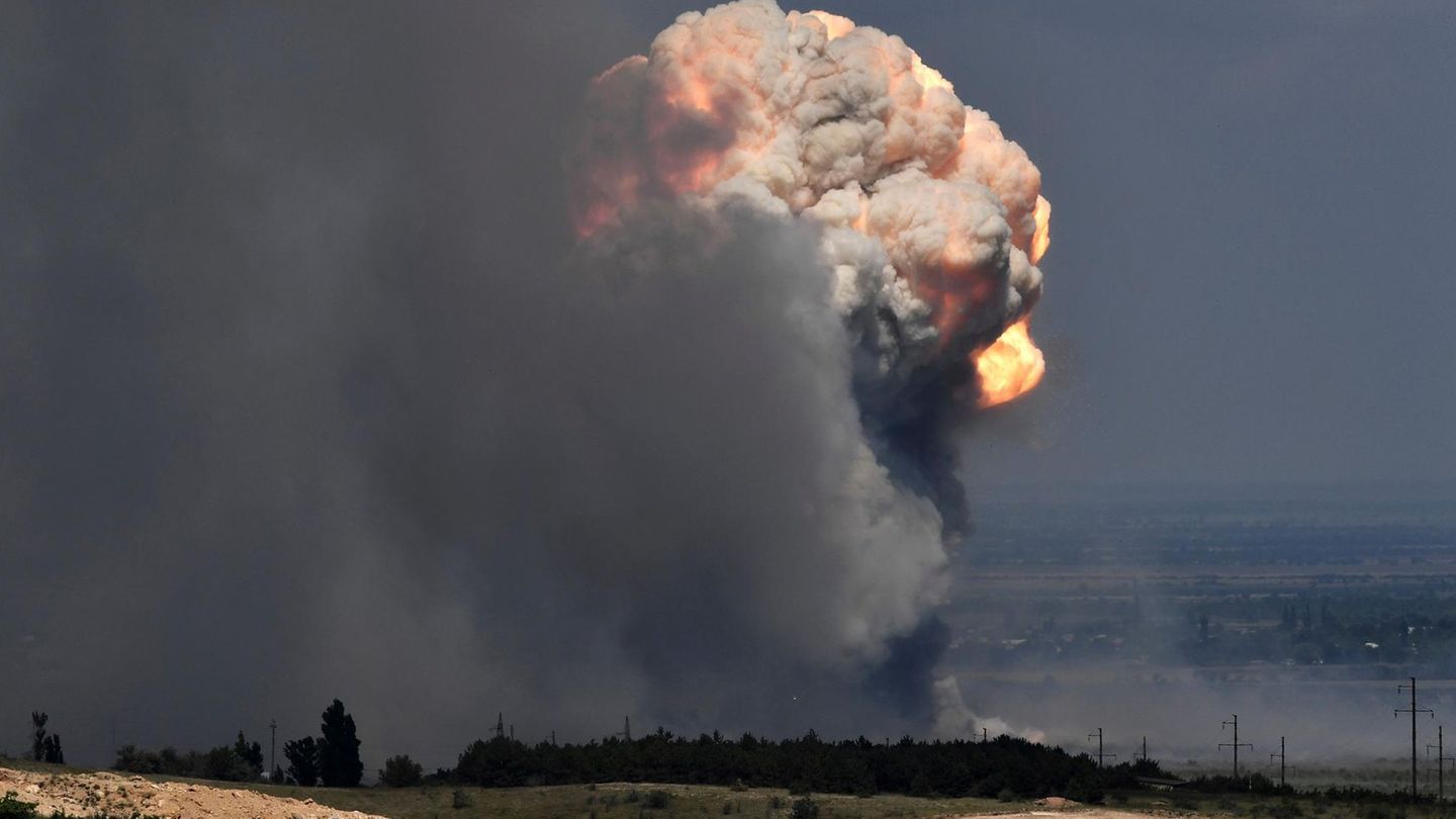 Russland: Explosionen in großem Munitionslager bei Moskau