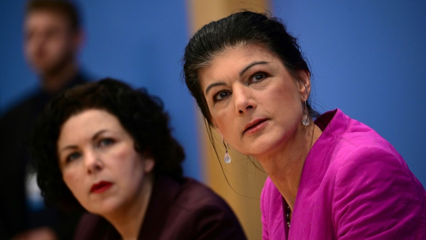 Wagenknecht (r.) und Mohamed Ali in Berlin
